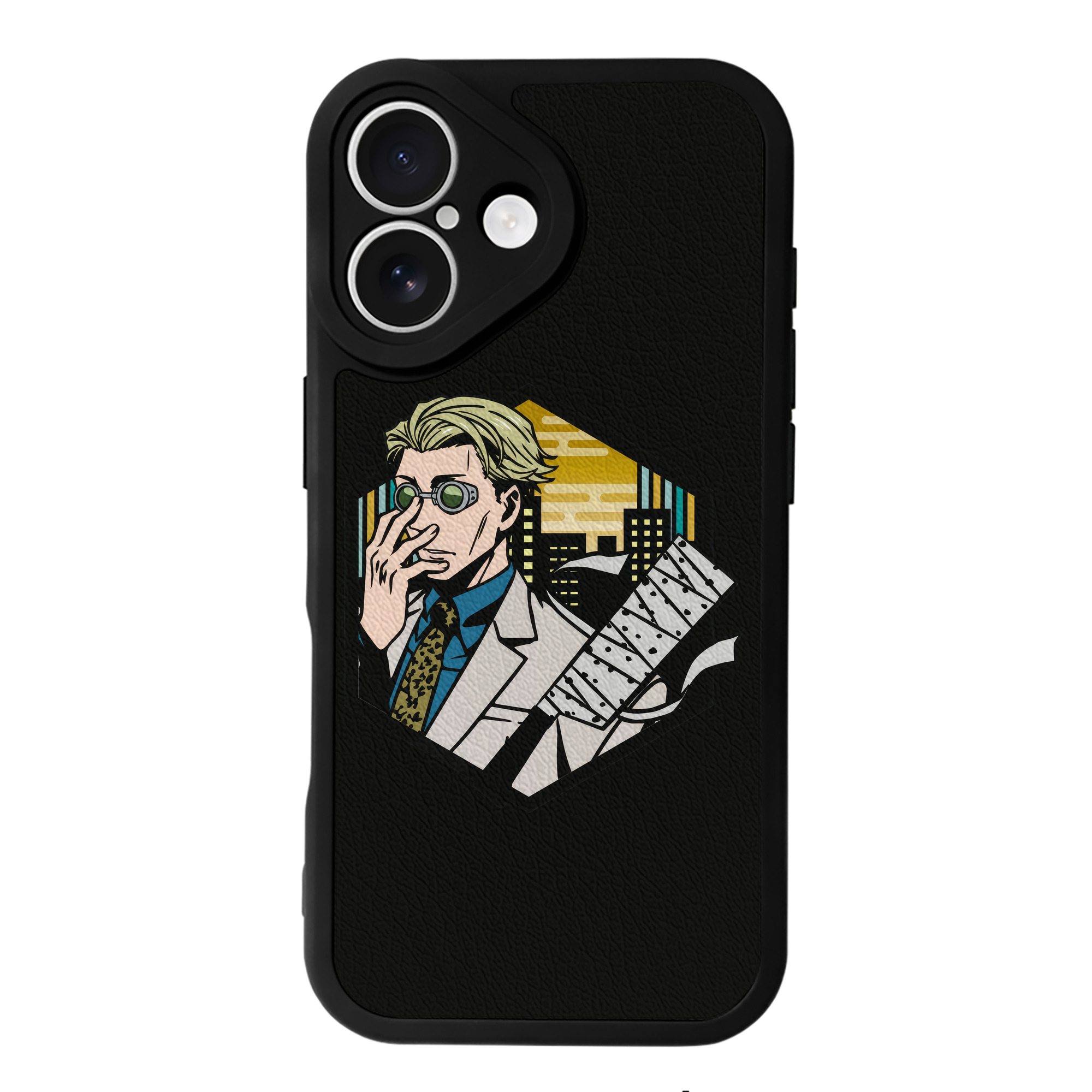 （画像用） 呪術廻戦 Jujutsu Kaisen 【iPhone 16シリーズ対応】シリコンスマホケース（レザー調） 材質：シリコン